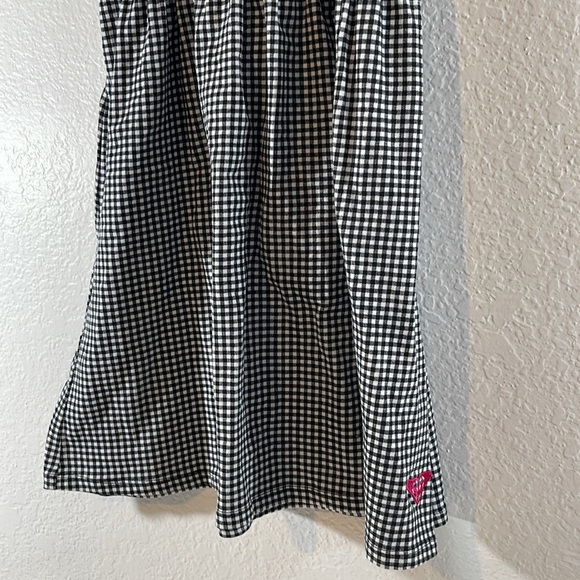 ROXY Black & White Gingham Mini Dress Size XS NEW - Picture 3 of 9